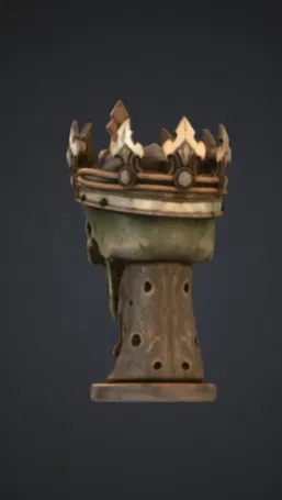 Tượng Bán Thân Vua Đầu Lâu Gothic – Bộ Xương Đội Vương Miện Cầu Kỳ - Image 3