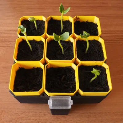 Bộ Ươm Hạt Tự Tưới Nhỏ Gọn (Small Self-Watering Seed Starter)