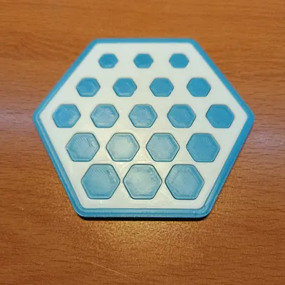 Lót ly lục giác với họa tiết lục giác