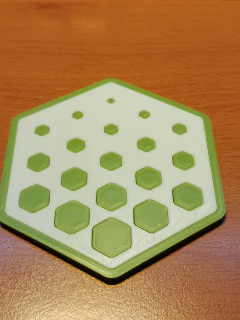 Miếng lót ly lục giác với họa tiết mờ dần - Image 2