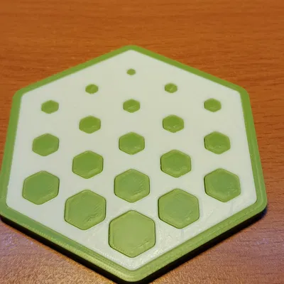 Miếng lót ly lục giác với họa tiết mờ dần