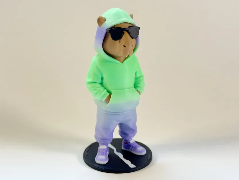 Cool Guy Urban Capybara – Capybara ngầu phong cách streetwear - Image 1