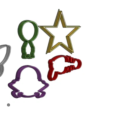 Bộ khuôn cắt bánh quy chủ đề không gian