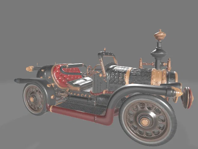 Xe Hơi Steampunk (Steampunk Car) - Image 1