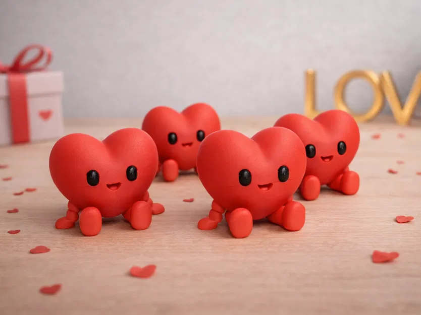 Happy Heart Desk Buddy – Bạn Trái Tim Dễ Thương Để Bàn - Image 1