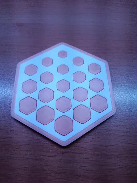 Lót ly lục giác với hoạ tiết lục giác - Image 1