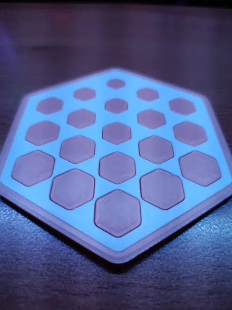 Lót ly lục giác với hoạ tiết lục giác - Image 2