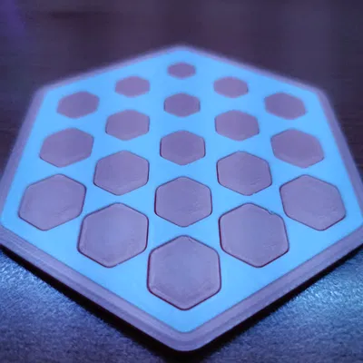 Lót ly lục giác với hoạ tiết lục giác