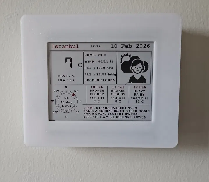 E-paper 4.2" Weact Pilot Dashboard – weather station epaper - Image 1
