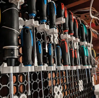 Giá treo tua vít Multiboard - Nhiều kiểu ngàm gắn