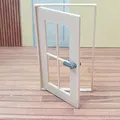 Cửa kèm khung cửa cho nhà mô hình mini (phù hợp Playmobil) - Thumbnail 3