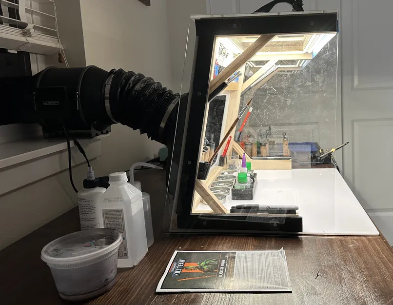 Airbrush Hobby Booth – Buồng làm việc thông gió đa dụng - Image 10