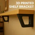Giá đỡ tường in 3D cho kệ gỗ (Wall Bracket for Shelving) - Thumbnail 1