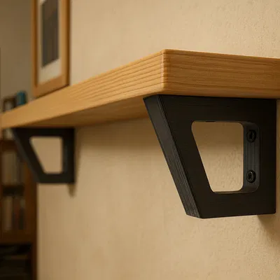 Giá đỡ tường in 3D cho kệ gỗ (Wall Bracket for Shelving)