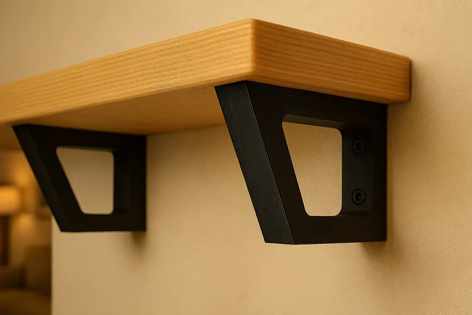 Giá đỡ tường in 3D cho kệ gỗ (Wall Bracket for Shelving) - Image 3