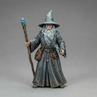 Gandalf the Grey – 2 tư thế (Standing & Battle Ready)