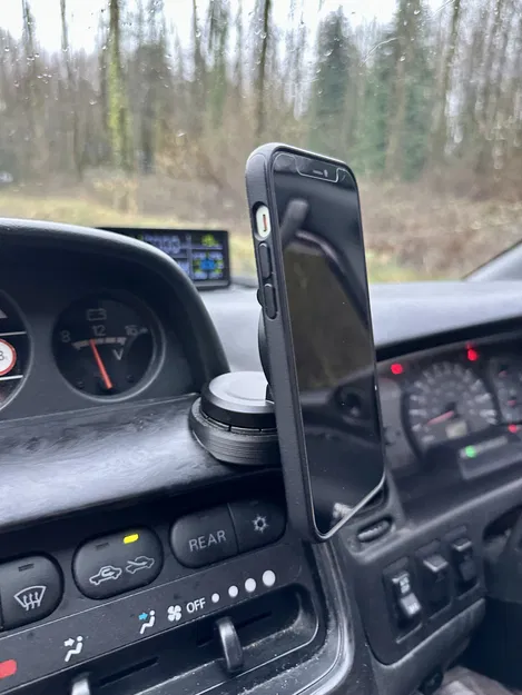 Đế kê (standoff base) gắn phone holder cho Delica L400 - Image 8