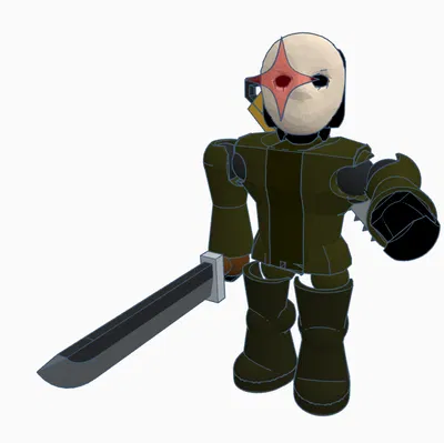 Jason khớp nối từ Roblox Escape Area 51/Forsaken (Mô hình Roblox)