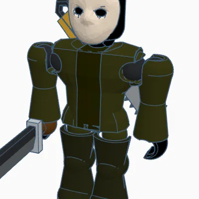 Jason khớp nối từ Roblox Escape Area 51/Forsaken (Mô hình Roblox)