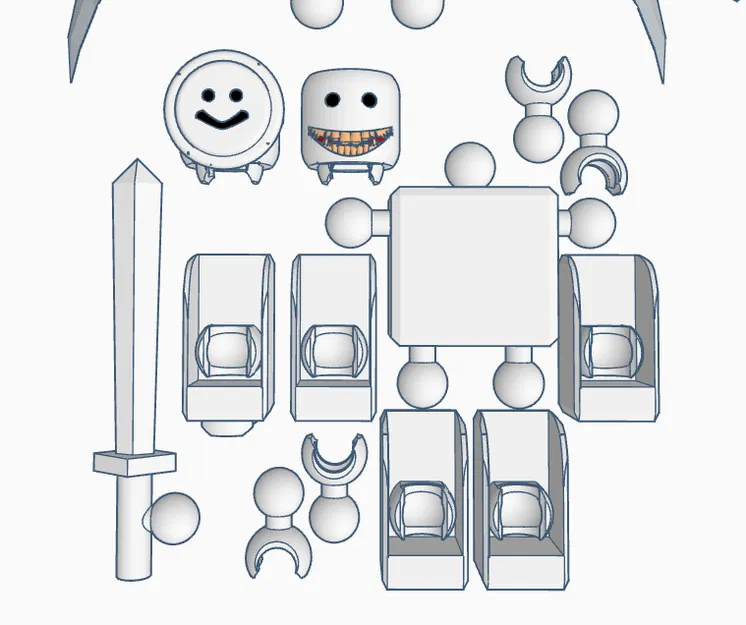 Mô hình Articulated Subject_0 từ Forsaken Roblox Figure (khớp động) - Image 11