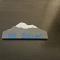 Nam châm tủ lạnh Mount Baker - Thumbnail 1