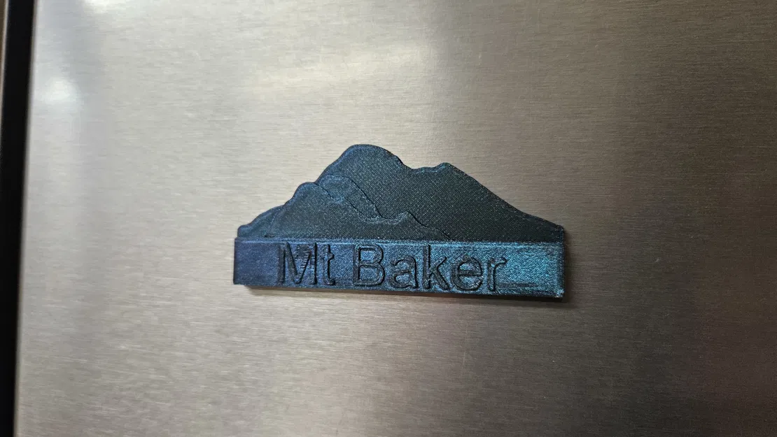 Nam châm tủ lạnh Mount Baker - Image 2