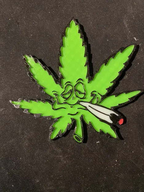 Lá Cần Sa Đang Hút (Pot Leaf Smoking) - Image 1