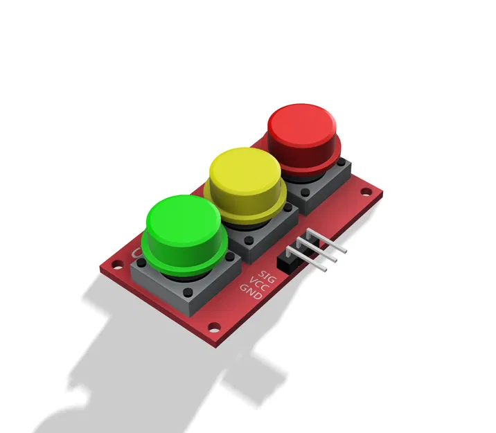 Module cảm biến nút nhấn 3 kênh OPEN-SMART (OPEN-SMART 3 Channel Button Sensor Module) - Image 1
