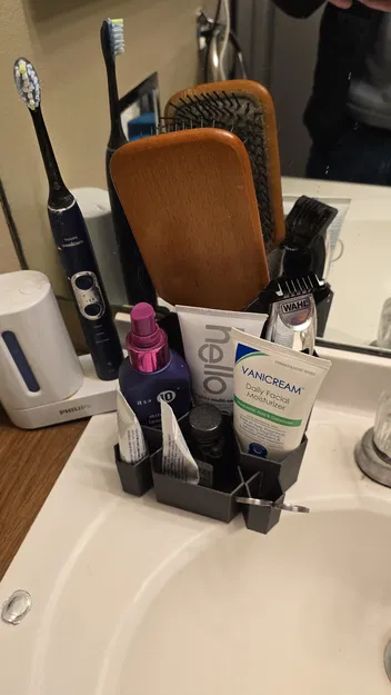 Kệ sắp xếp đồ nhà vệ sinh - Mặt trước mở - Image 1