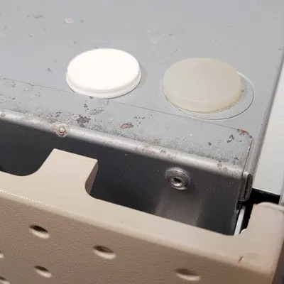 Chân đế vỏ PC Gateway vintage: đáy 20mm, đỉnh 19mm, cao 3mm