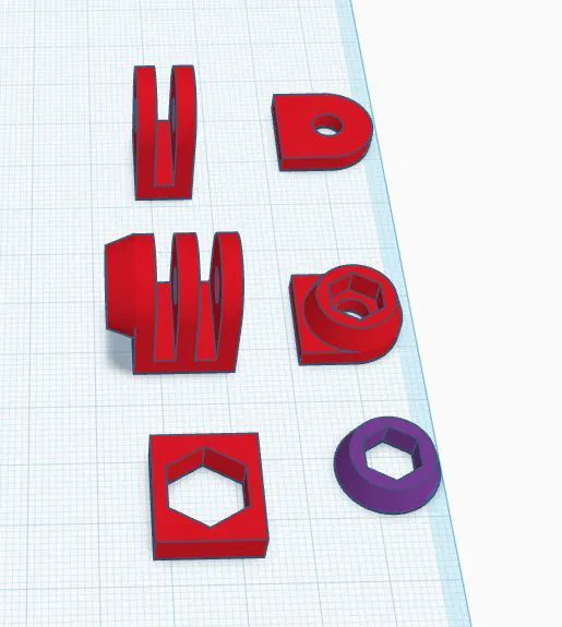 Bộ linh kiện thô ngàm GoPro để tự thiết kế mount (phần chưa hoàn thiện) - Image 2