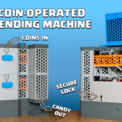 Máy Bán Hàng Tự Động Chạy Bằng Xu (Coin Operated Vending Machine)
