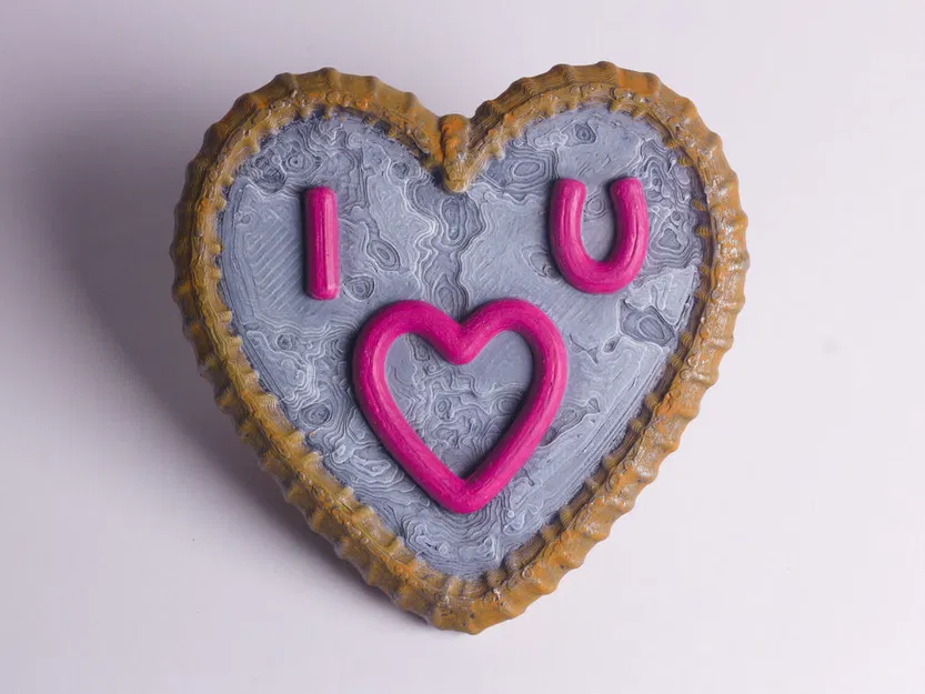 Trái tim bê tông cốt thép rebar gia cường “I LOVE U” - Image 3