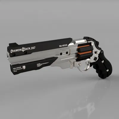 Deus Ex: Human Revolution Diamondback .357 Revolver (prop) - file in 3D