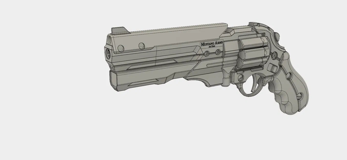 Deus Ex: Human Revolution Diamondback .357 Revolver (prop) - file in 3D - Image 2