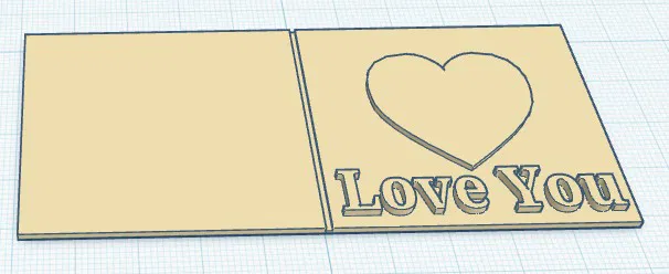 Thiệp Valentine mini để bỏ trong ví (purse/wallet) - Image 1