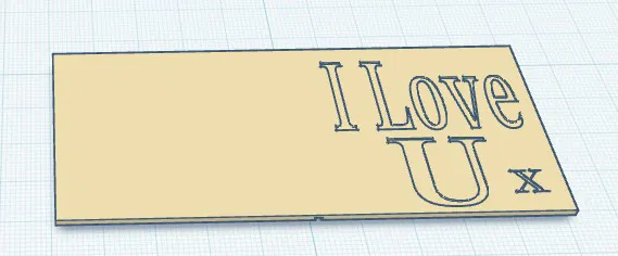 Thiệp Valentine mini để bỏ trong ví (purse/wallet) - Image 2