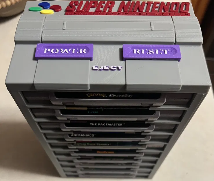 Kệ lưu trữ băng game SNES (Super Nintendo) - Image 1