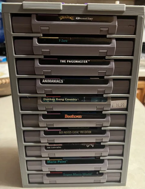 Kệ lưu trữ băng game SNES (Super Nintendo) - Image 3