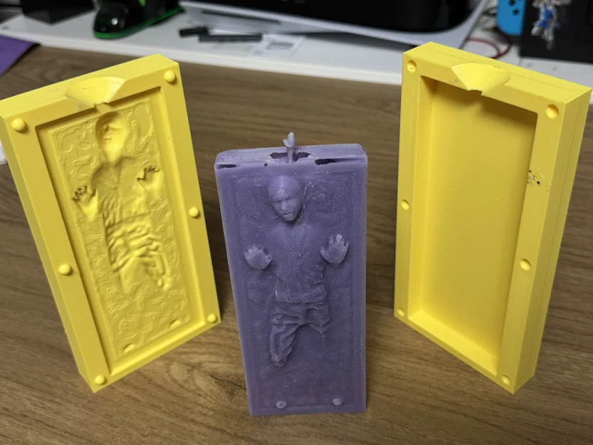 Khuôn Nến/Xà Phòng Han Solo trong Carbonite (2 phần) - Image 1