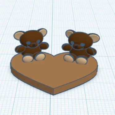 Gấu Teddy cầm trái tim