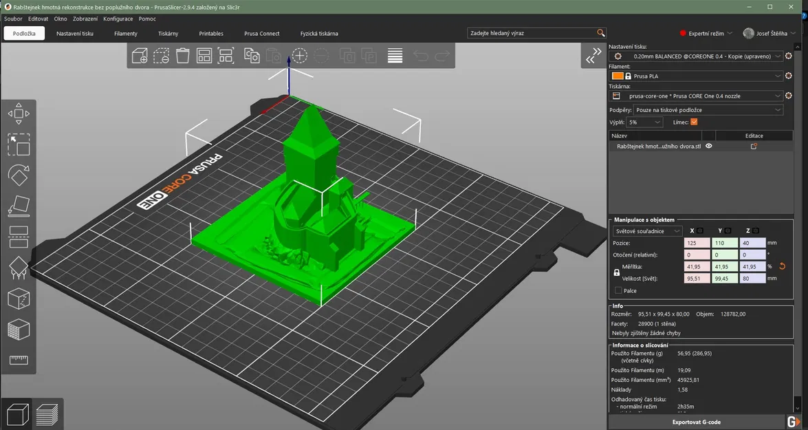 Rabštejnek hmotná rekonstrukce bez poplužního dvora - Image 1