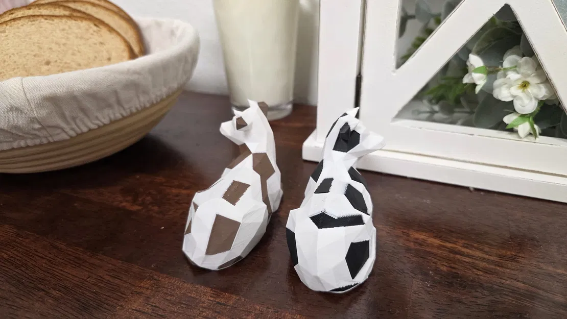 Bò Low-Poly Hiện Đại (Modern Low-Poly Cow) - Image 7