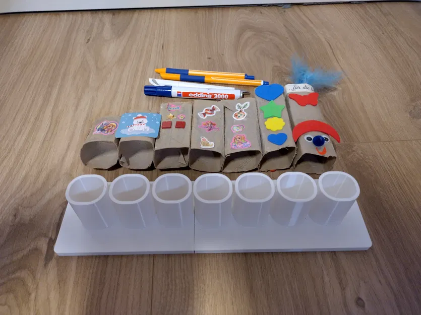 Ống cắm bút (tận dụng lõi giấy vệ sinh) - Image 2