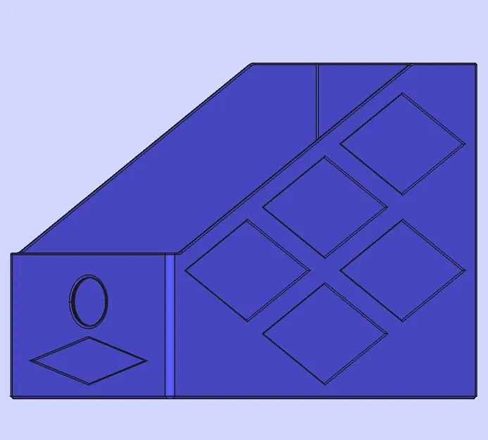 Khay/kệ đựng tạp chí A4 ngang, sâu 310mm, cao 220mm, rộng 60–160mm - Image 1