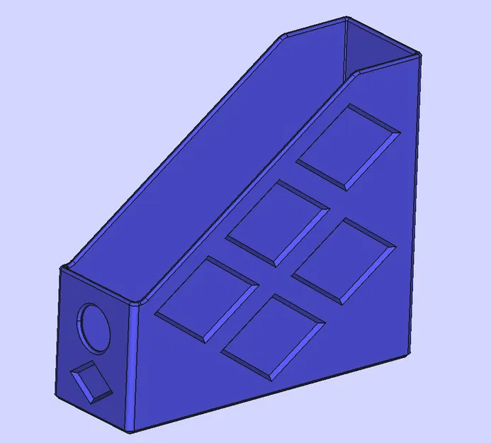 Giá/khay đựng tạp chí sâu 260mm cao 240mm, rộng 60–160mm - Image 1