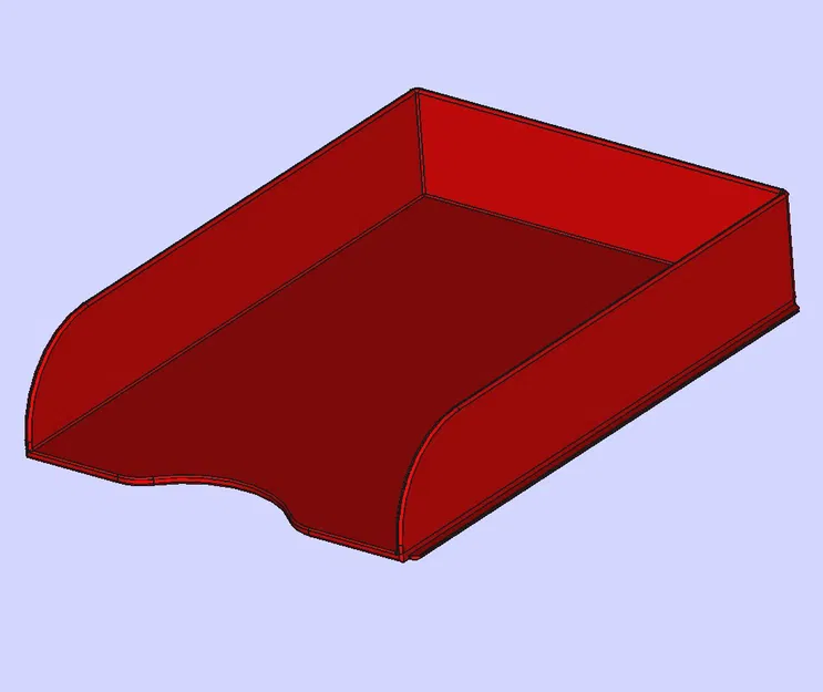 Nắp đậy khay thư Bene có viền; Bene letter tray cover with rim - Image 5