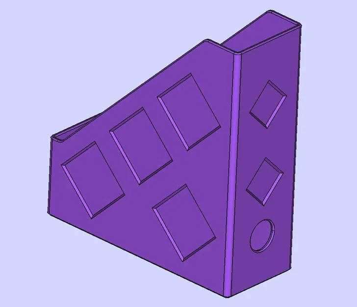 Giá đựng tạp chí sâu 220mm cao 250mm, rộng 70–160mm (magazine rack holder) - Image 5