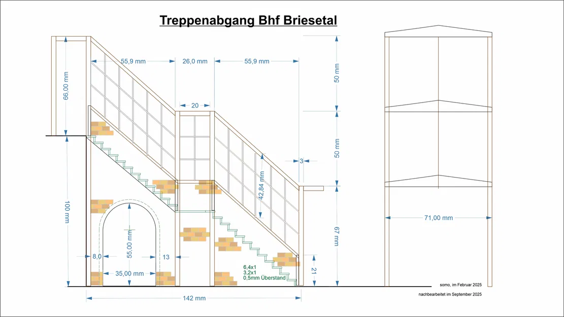 Treppenabgang – Lối xuống cầu thang (Spur 0, tỉ lệ 1/45) - Image 1