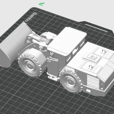 Wheel loader (xe xúc lật) mô phỏng xe làm việc trong mỏ